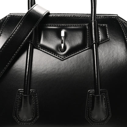 Givenchy Box Calfskin Padded Mini Lock Antigona Shoulder Bag Black 6 of 8