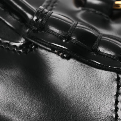 Gucci Magnum Calfskin Nappa Samoa Womens Horsebit Platform Chunky Lug Sole 40mm Loafers 38 Black 12 of 14