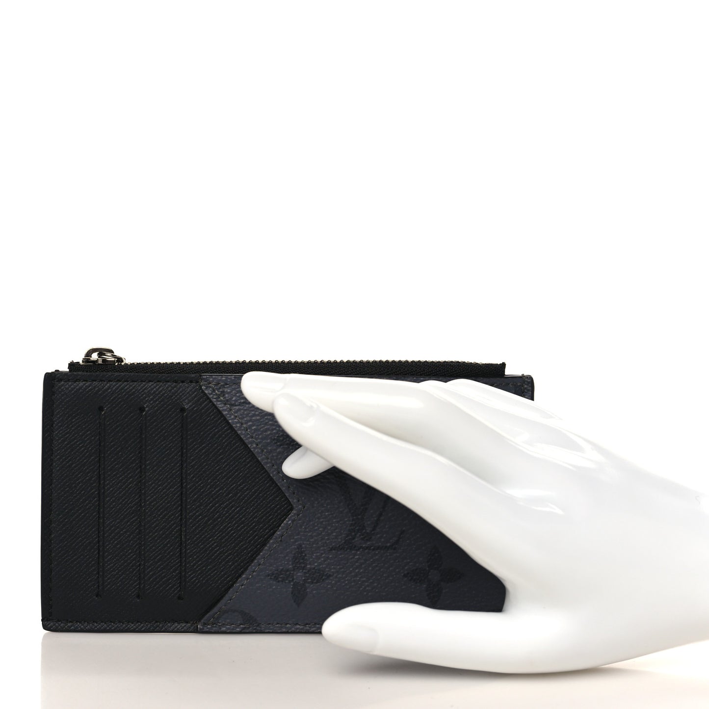 Reverse Monogram Eclipse Taiga Coin Card Holder