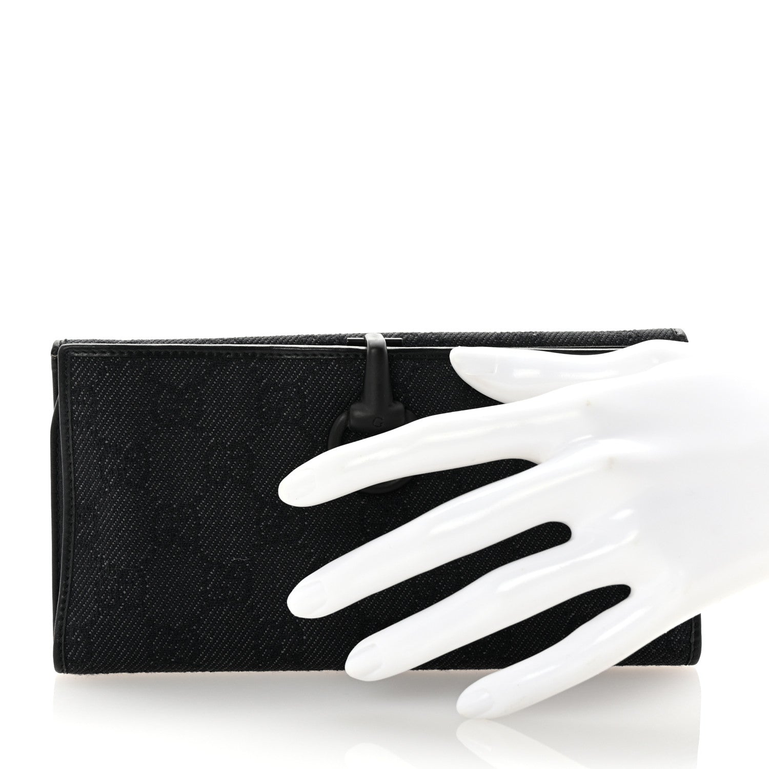 Gucci Monogram Horsebit Continental Wallet  Black 2 of 8