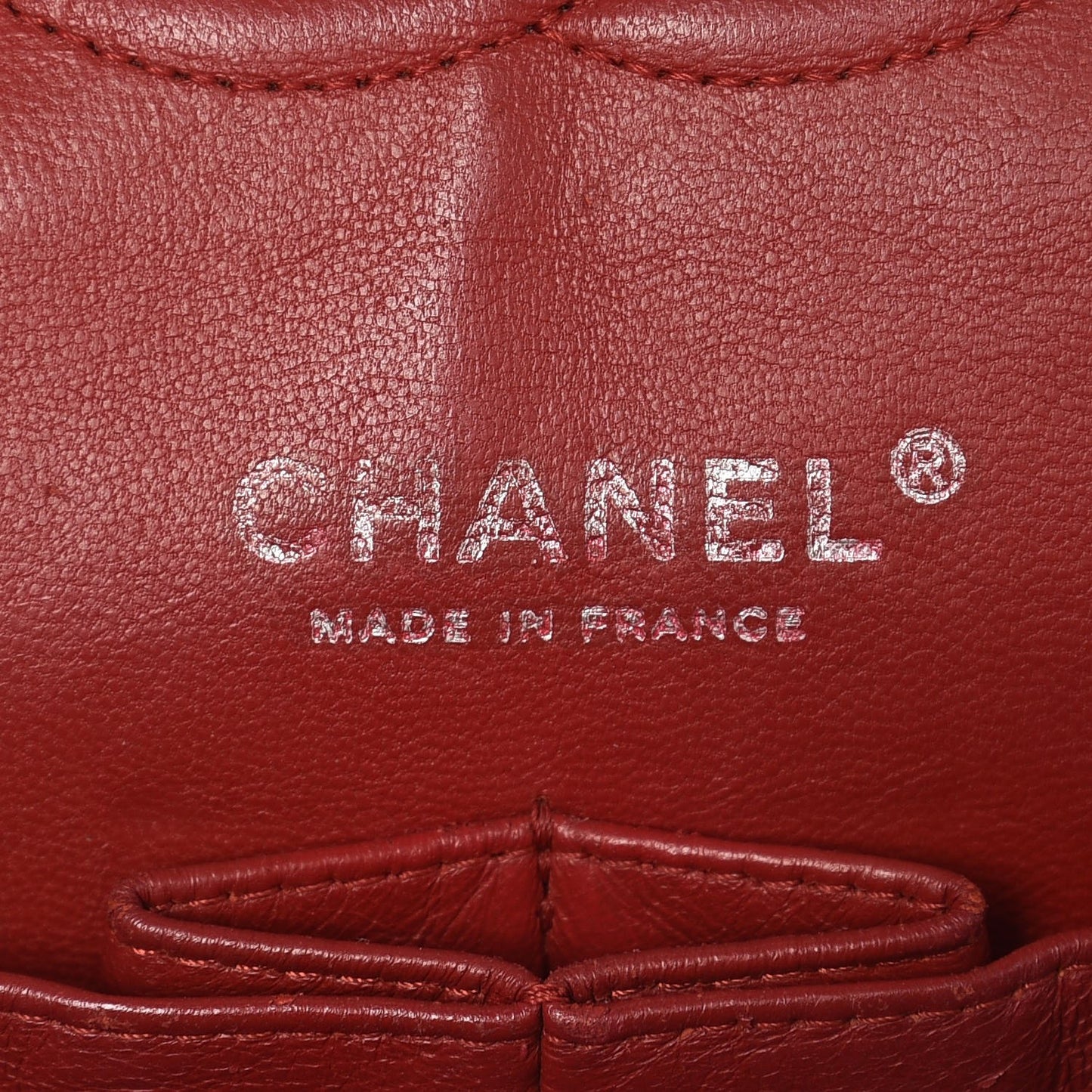 Caviar Quilted Medium Double Flap Red