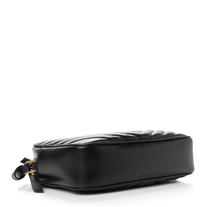 Saint Laurent Calfskin Matelasse Monogram Lou Camera Bag Black 4 of 9