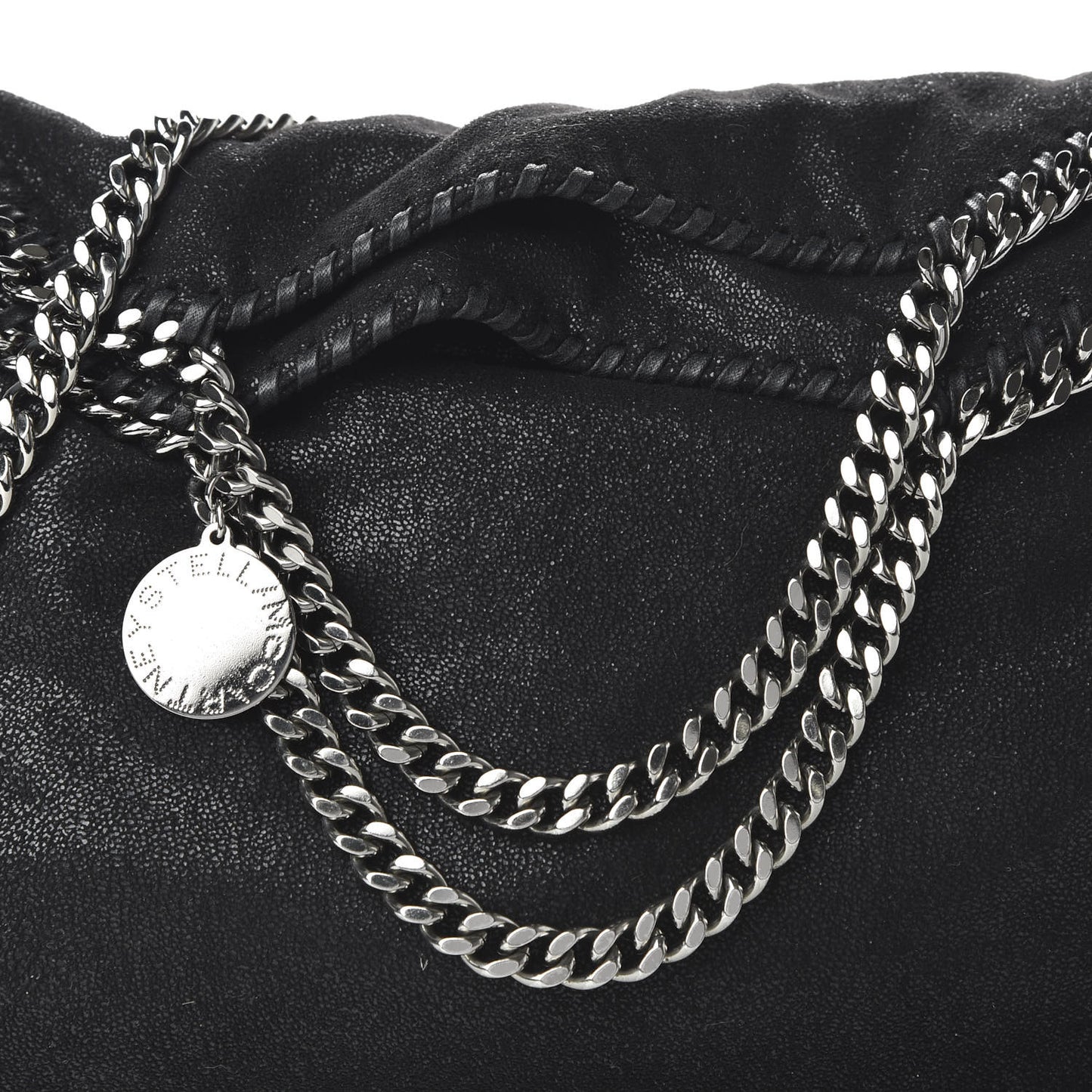 Shaggy Deer Falabella Fold Over Tote Black