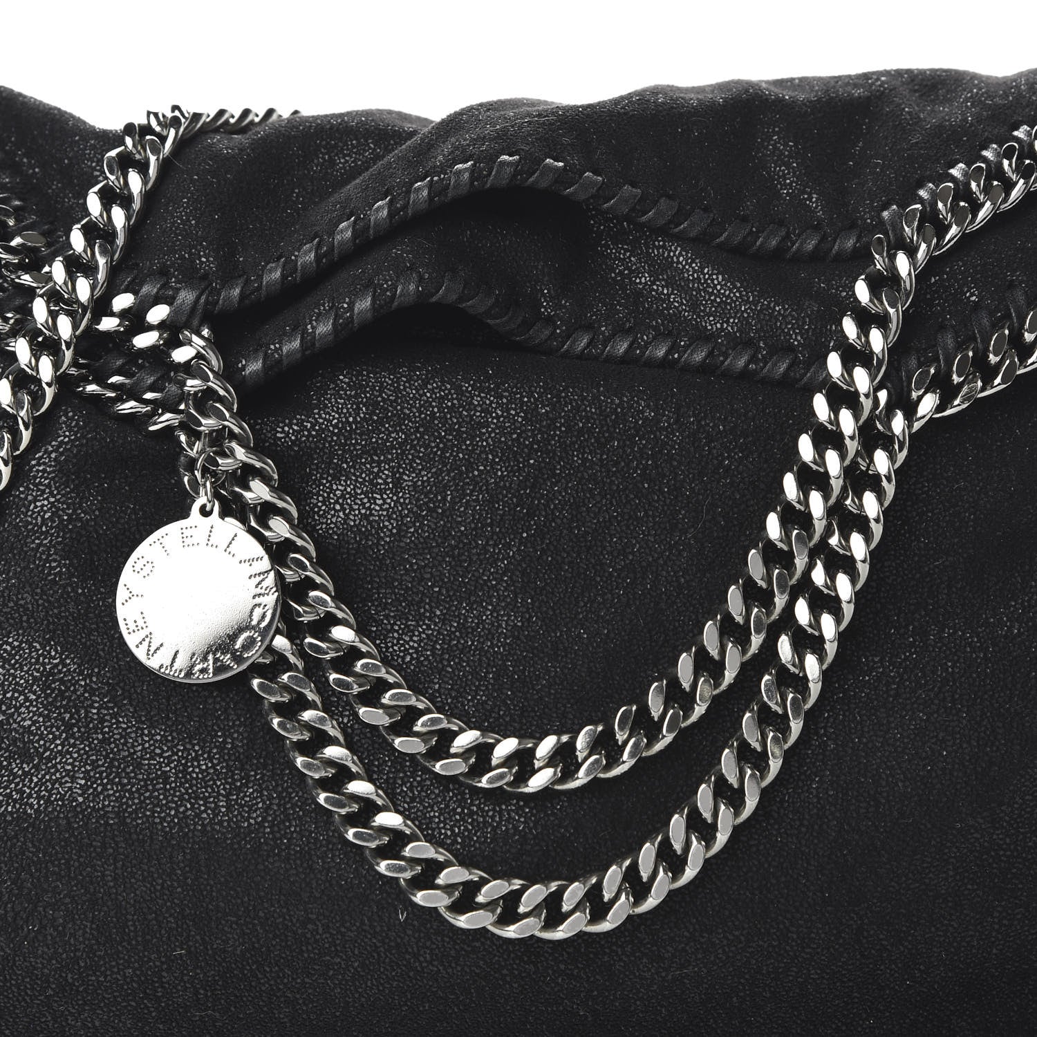 Stella McCartney Shaggy Deer Falabella Fold Over Tote Black 10 of 10