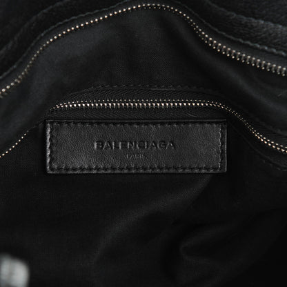 Balenciaga Chevre Silver Metallic Edge Hardware Velo Black 7 of 10