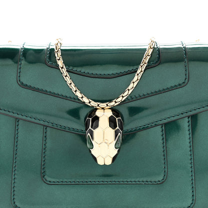 Bulgari Patent Serpenti Forever Crossbody Emerald 8 of 12