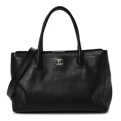 Chanel Calfskin Cerf Executive Shopper Tote Black 1 of 10