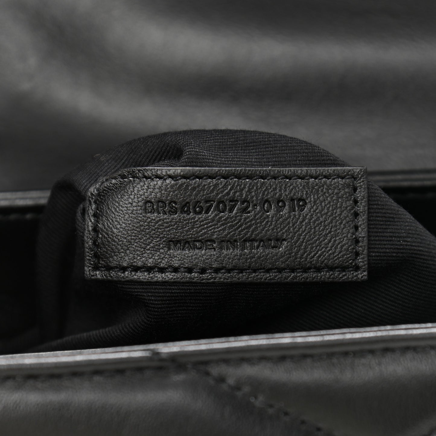 Calfskin Y Quilted Monogram Toy Loulou Crossbody Bag Black