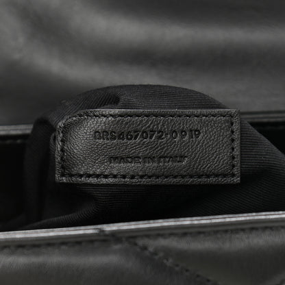 Saint Laurent Calfskin Y Quilted Monogram Toy Loulou Crossbody Bag Black 8 of 13