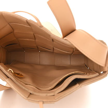 Bottega Veneta Lambskin Maxi Intrecciato Cassette Messenger Almond 5 of 16