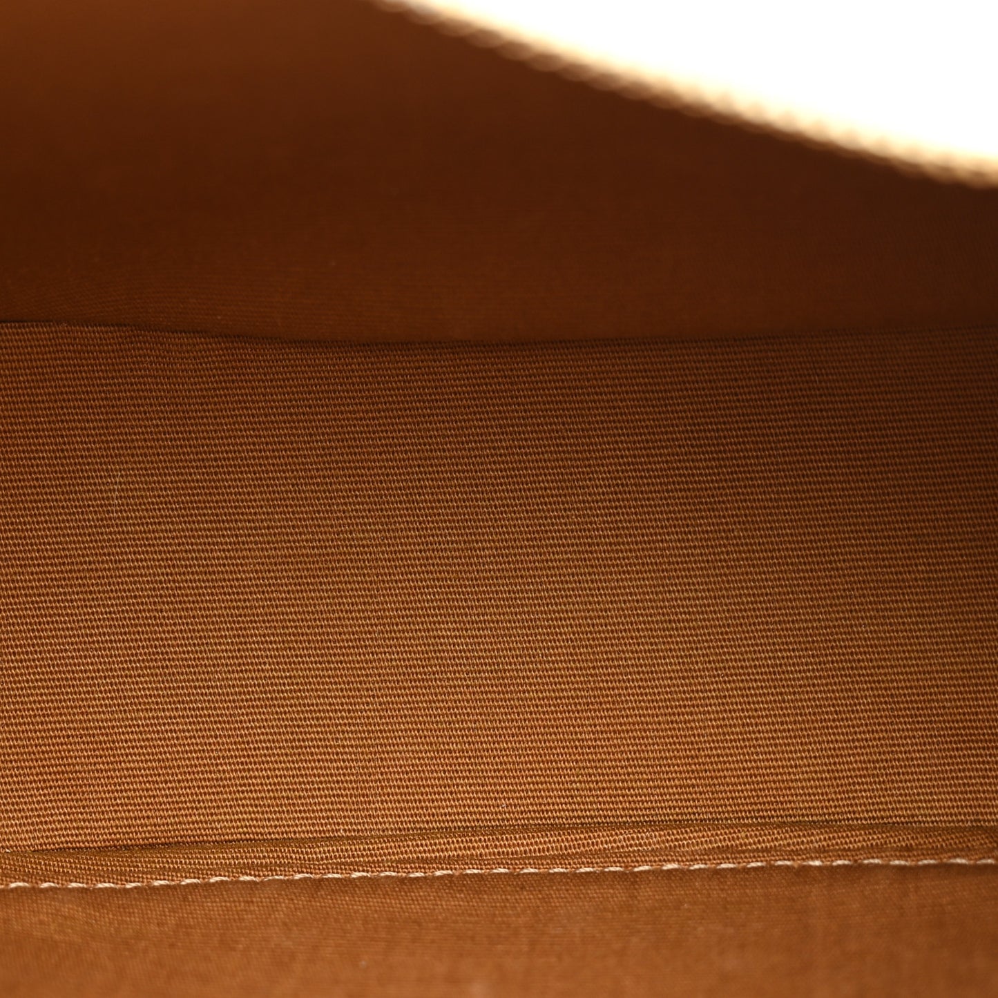 Canvas Calfskin Ava Triomphe Shoulder Bag White