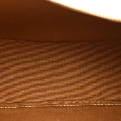 Celine Canvas Calfskin Ava Triomphe Shoulder Bag White 5 of 12