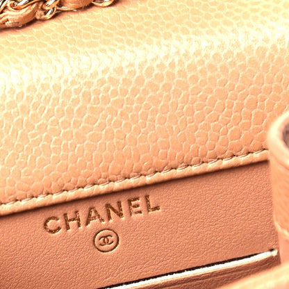 Chanel Caviar Quilted Golden Class Phone Holder Beige 5 of 8