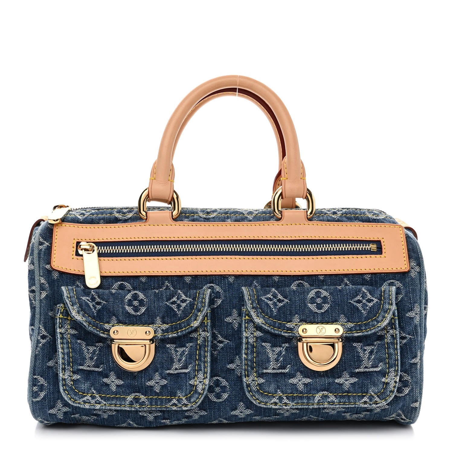 Louis Vuitton Monogram Denim Neo Speedy Blue 1 of 10
