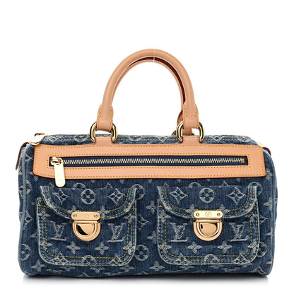 Louis Vuitton Monogram Denim Neo Speedy Blue 1 of 10