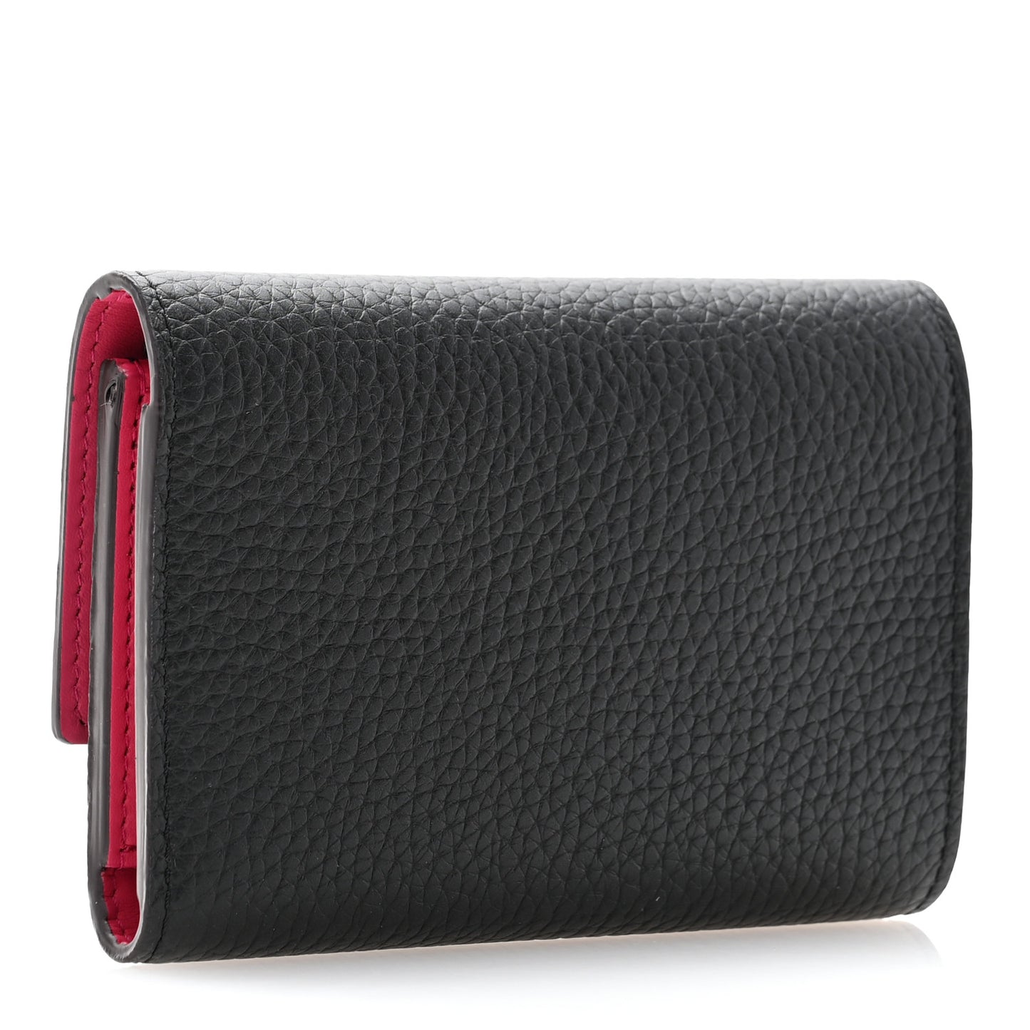 Taurillon Capucines Compact Wallet Black