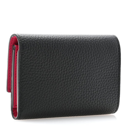Louis Vuitton Taurillon Capucines Compact Wallet Black 3 of 7