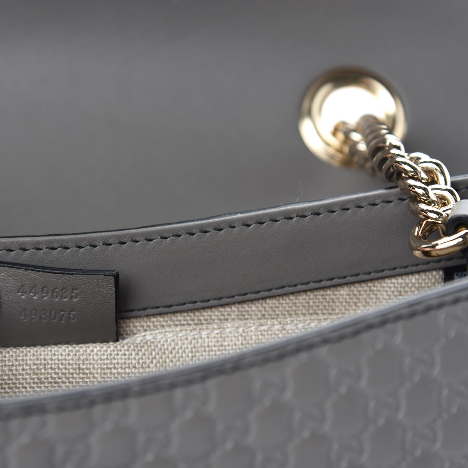 Gucci Soft Microguccissima Medium Emily Chain Shoulder Bag Loess 9 of 10