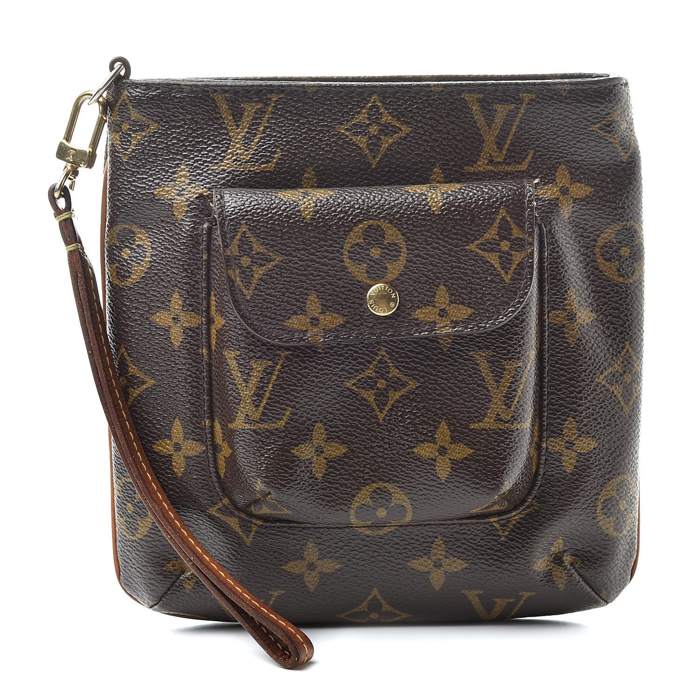 Monogram Partition Wristlet