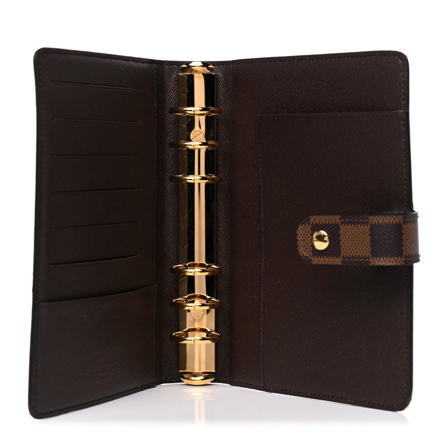 Damier Ebene Medium Ring Agenda Cover