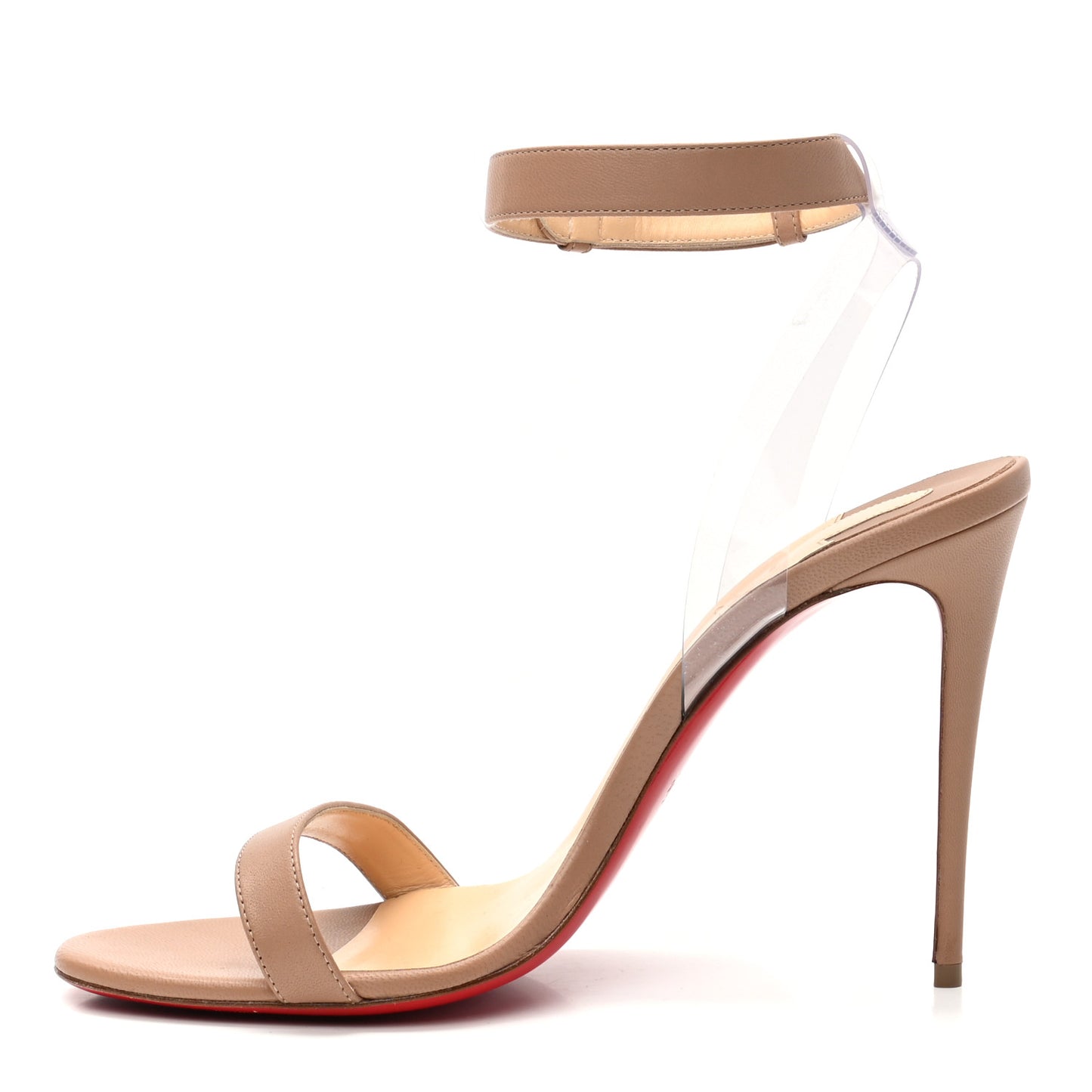 Nappa Shiny PVC Jonatina 100 Sandals 40 Nude