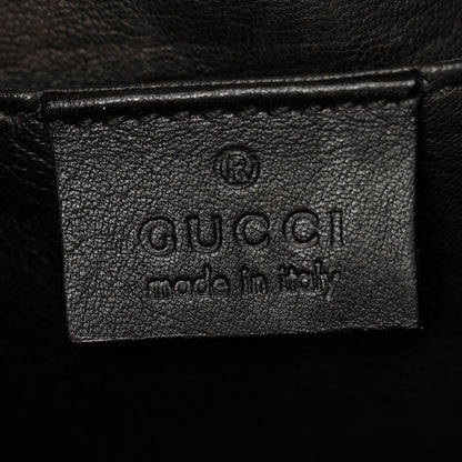Gucci Snakeskin Bamboo Croisette Clutch Black 6 of 11
