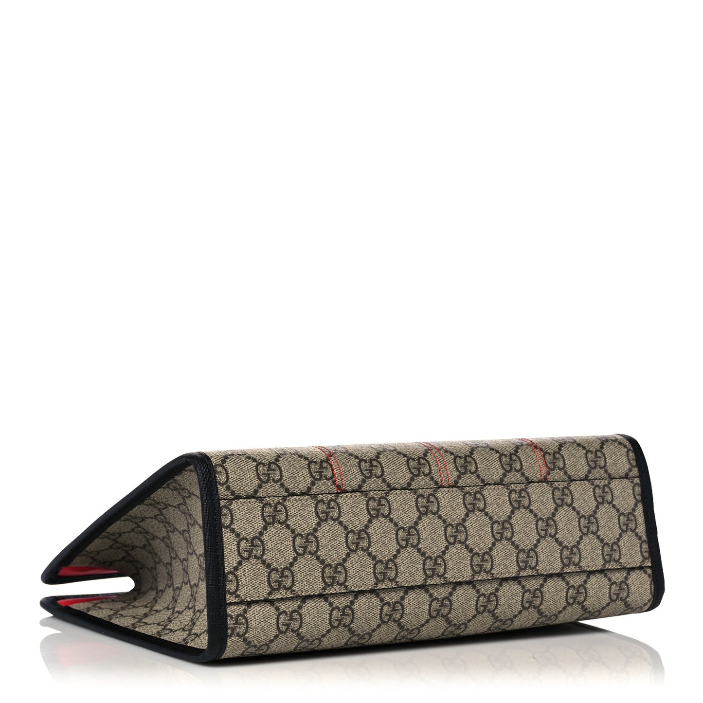 GG Supreme Monogram Cat Childrens Tote Black