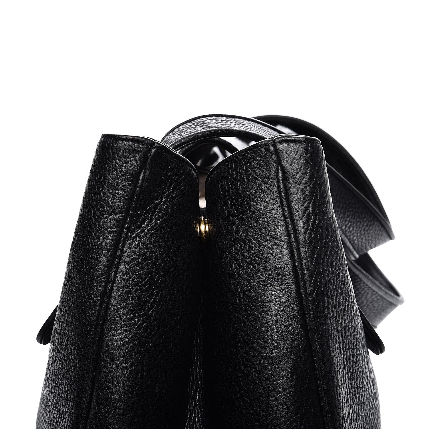 Gucci Pebbled Calfskin Medium 1973 Tote Black 20 of 21