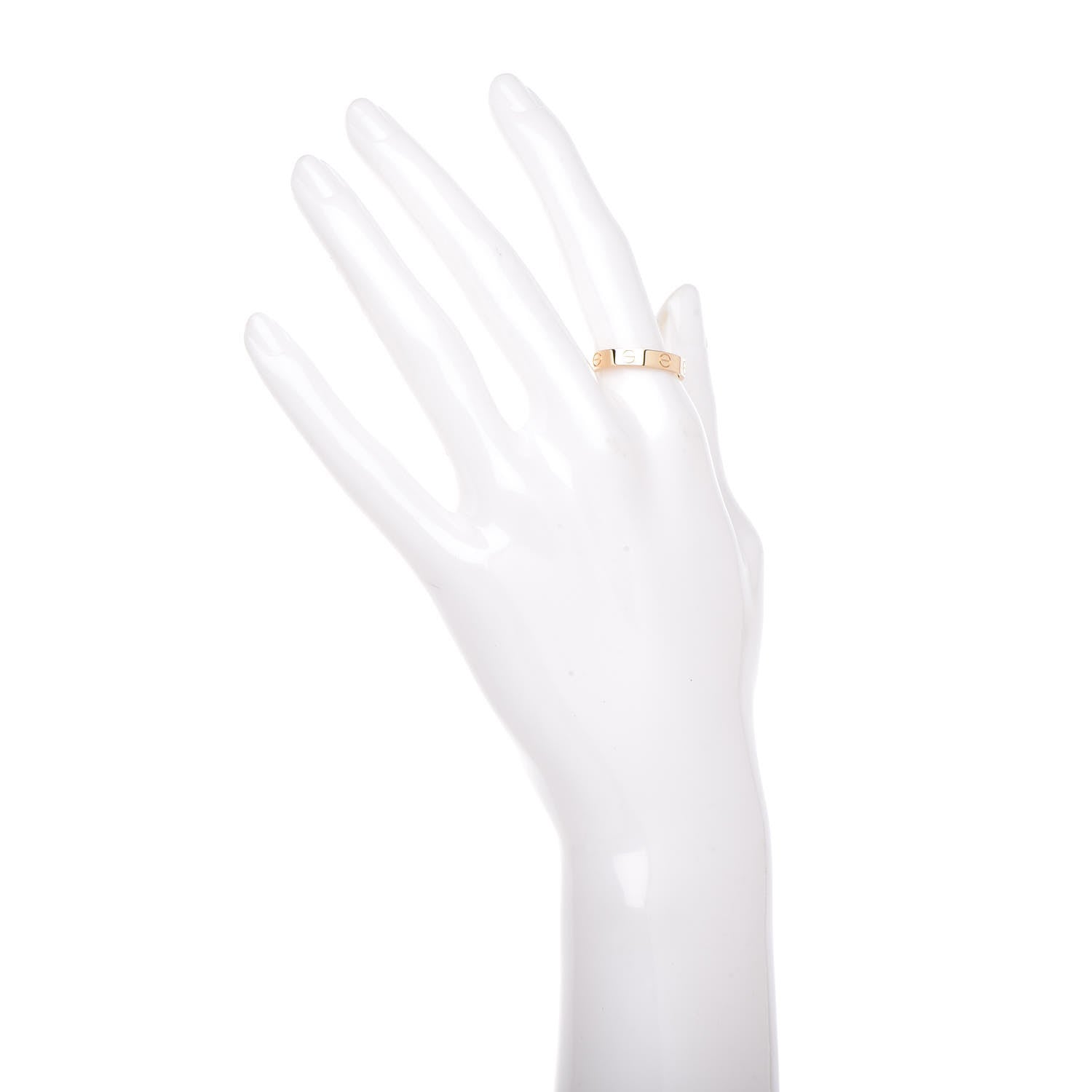 Cartier 18K Yellow Gold 3.5mm LOVE Wedding Band Ring 55 7.25 2 of 5