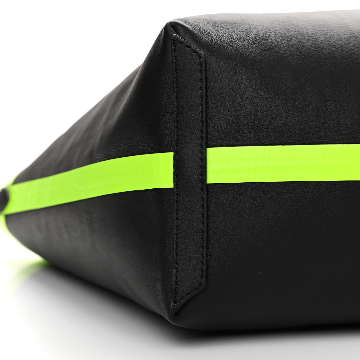 Canvas Mega Check The Giant Reversible Tote Black Neon Yellow