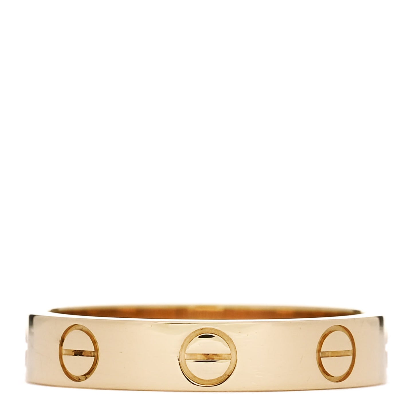 18K Yellow Gold 3.5mm LOVE Wedding Band Ring 51 5.75