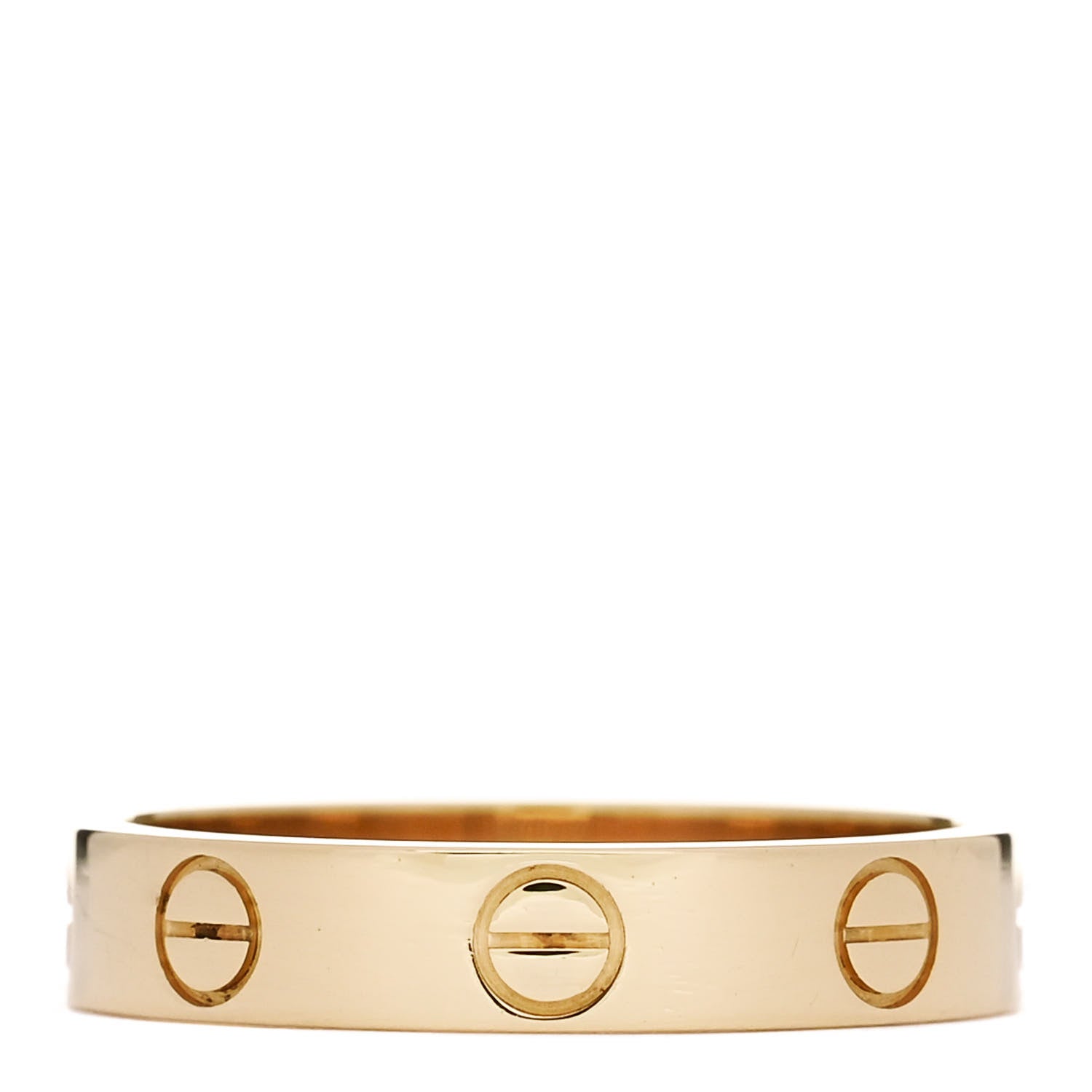 Cartier 18K Yellow Gold 3.5mm LOVE Wedding Band Ring 51 5.75 3 of 4