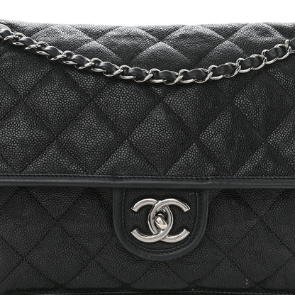 Chanel Caviar Quilted Large French Riviera Flap Black 9 of 13
