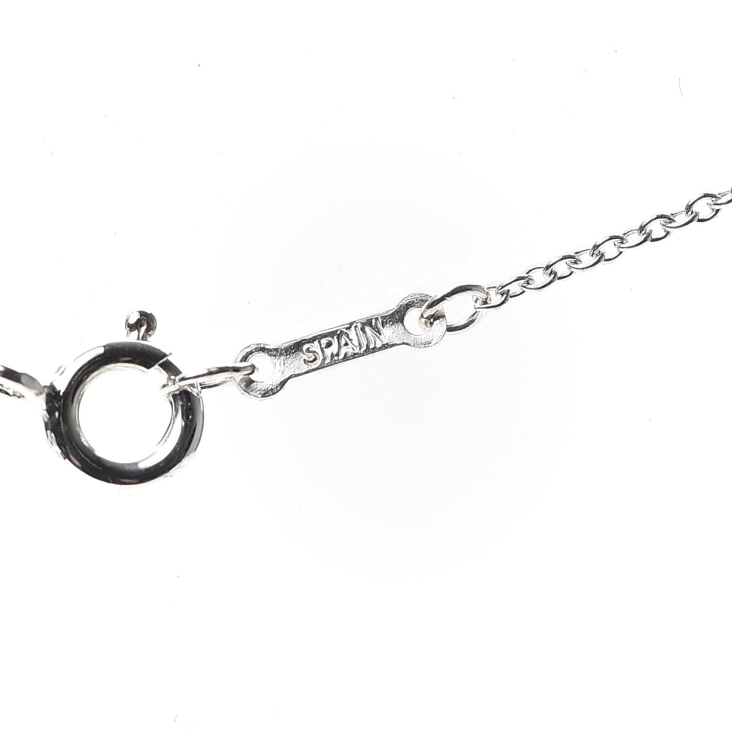 Tiffany Sterling Silver Elsa Peretti Letter M Pendant Necklace 6 of 7