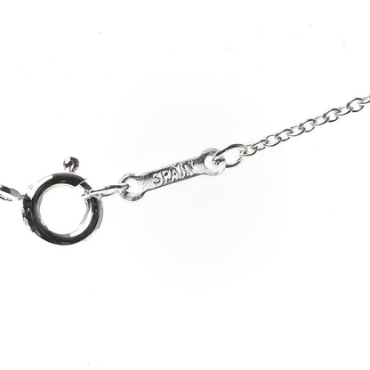 Tiffany Sterling Silver Elsa Peretti Letter M Pendant Necklace 6 of 7