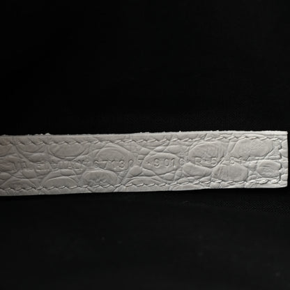 Balenciaga Extra Supple Calfskin Crocodile Embossed Small Le Cagole Shoulder Bag White 8 of 18
