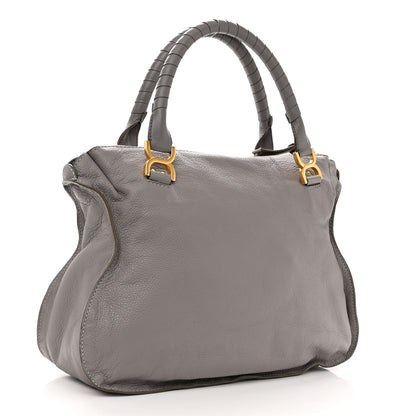 Chloe Calfskin Large Marcie Satchel Cashmere Grey 3 of 11
