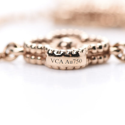Van Cleef & Arpels 18K Rose Gold 16 Motifs Sweet Alhambra Necklace 6 of 7
