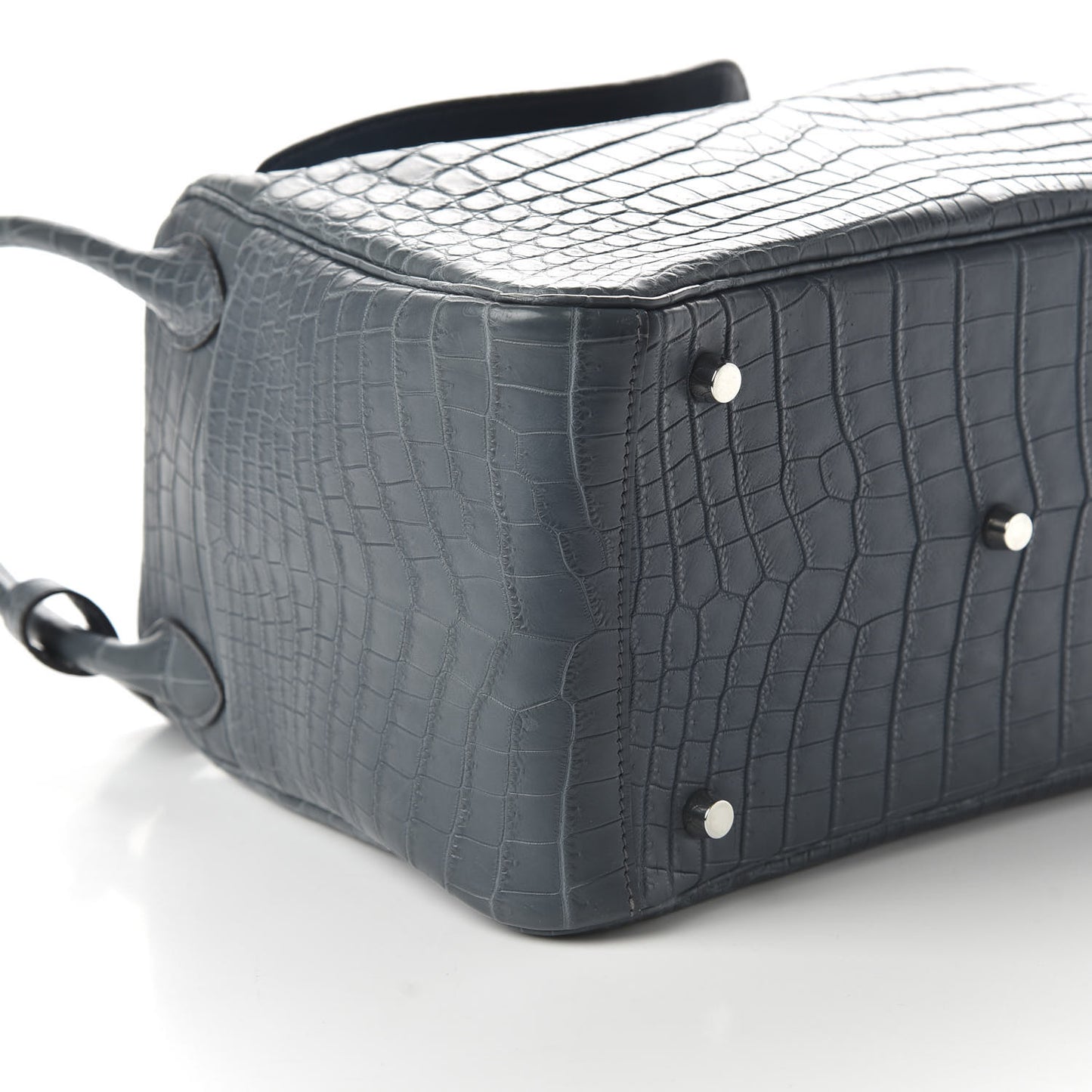 Matte Niloticus Crocodile Lindy 30 Blue Jean