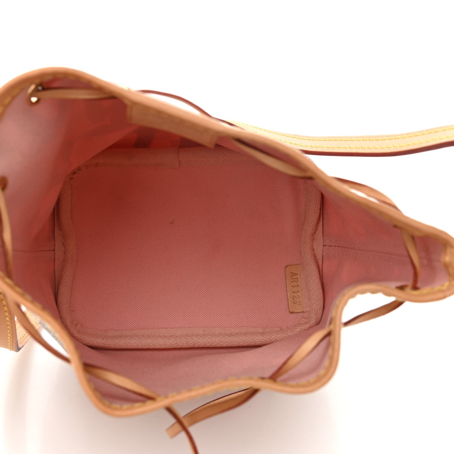 Louis Vuitton Damier Azur Tahitienne Nano Noe Rose Ballerine 5 of 9