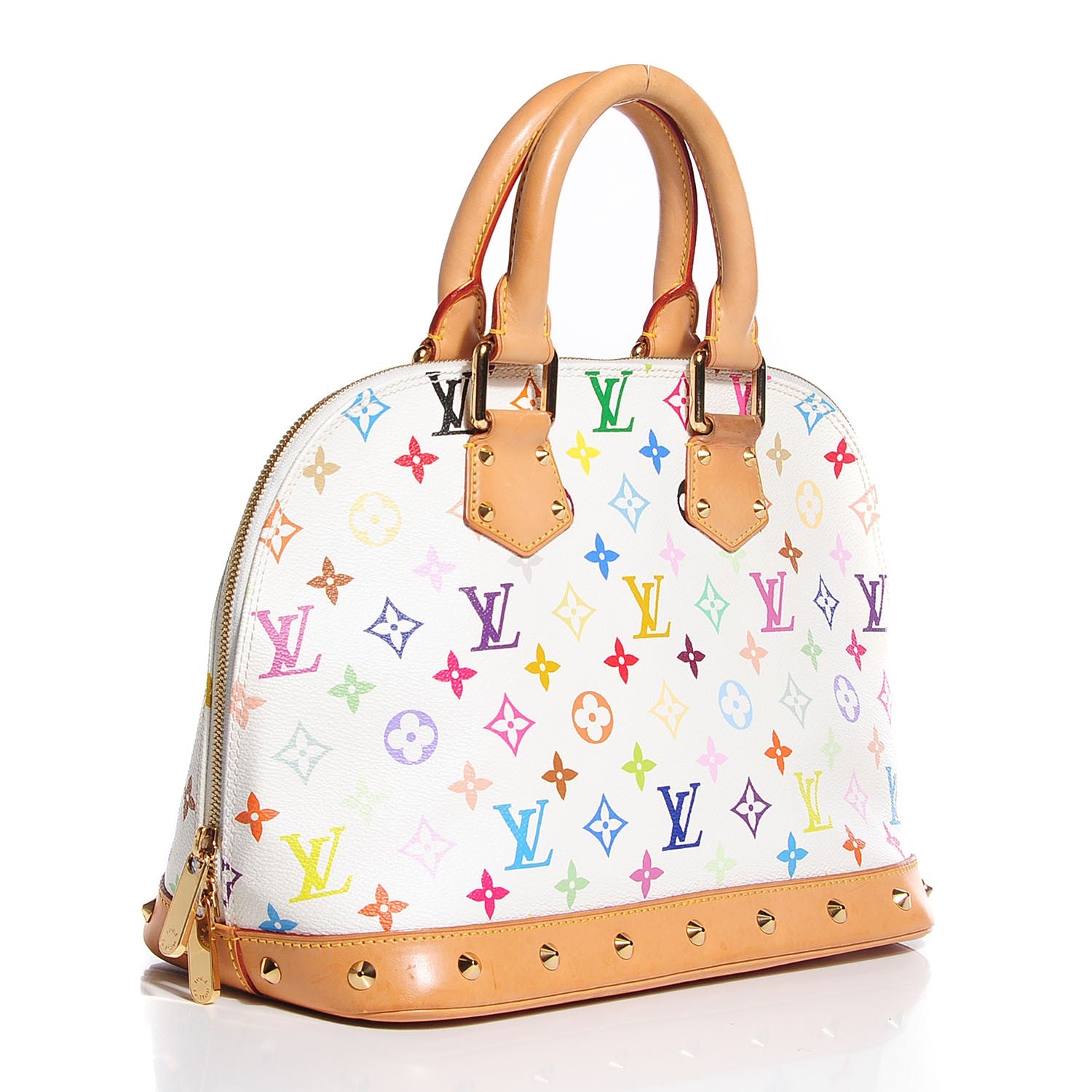Louis Vuitton Monogram Multicolor Alma White 3 of 7