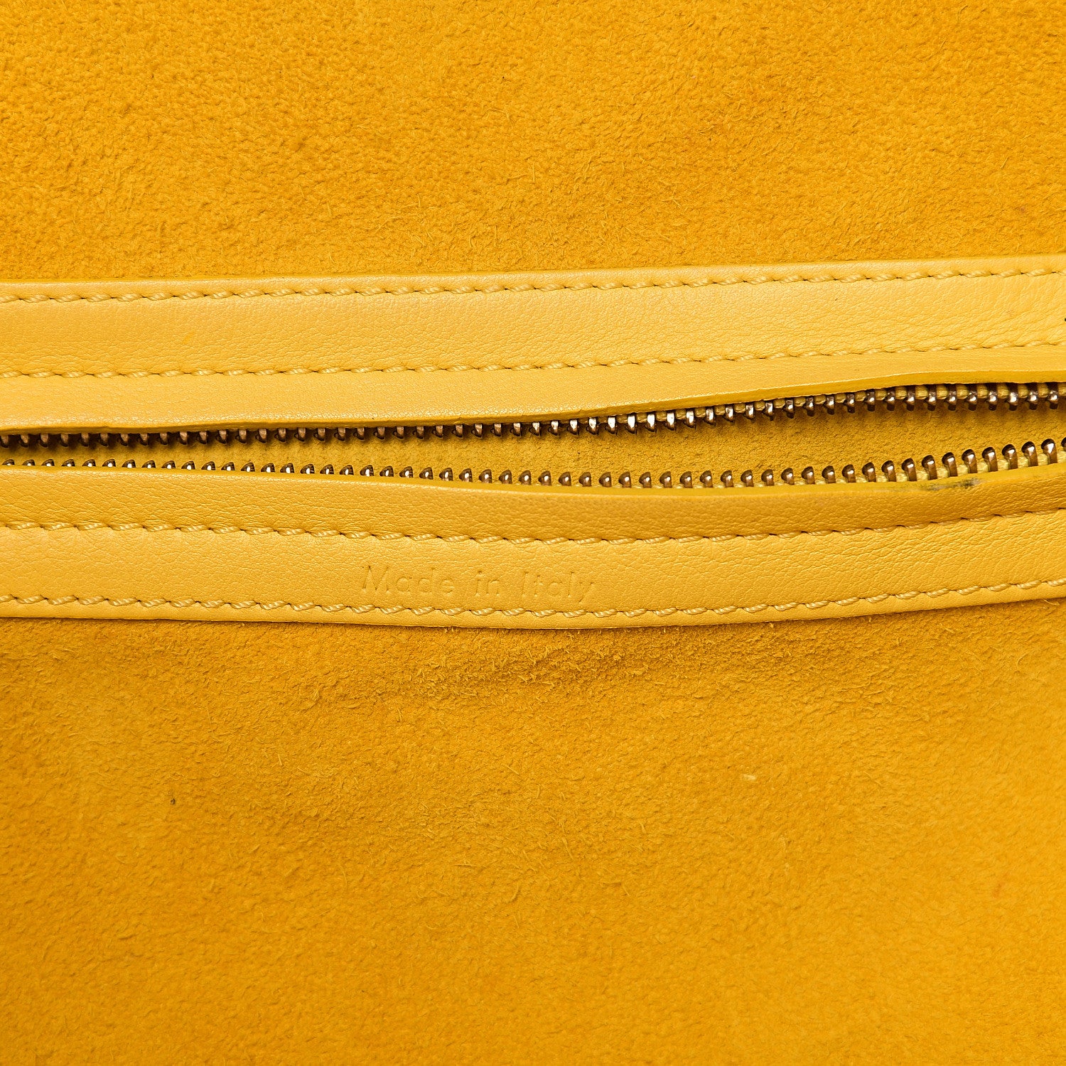 Celine Supple Calfskin Medium Phantom Luggage Sun Yellow 5 of 9