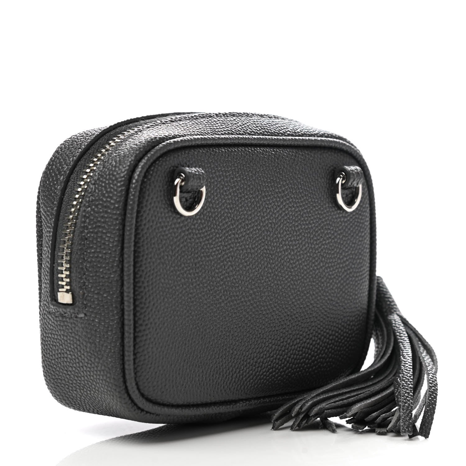 Saint Laurent Grain De Poudre Matelasse Monogram Baby Lou Camera Bag Dark Smog 3 of 8