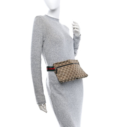 Gucci Monogram Web Belt Bag Dark Brown 2 of 10