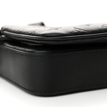 Louis Vuitton Calfskin Monogram Shadow Trio Messenger Black 10 of 11