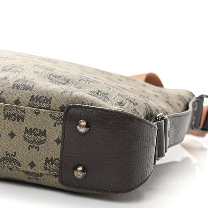 MCM Coated Canvas Messenger Bag Beige 11 of 16