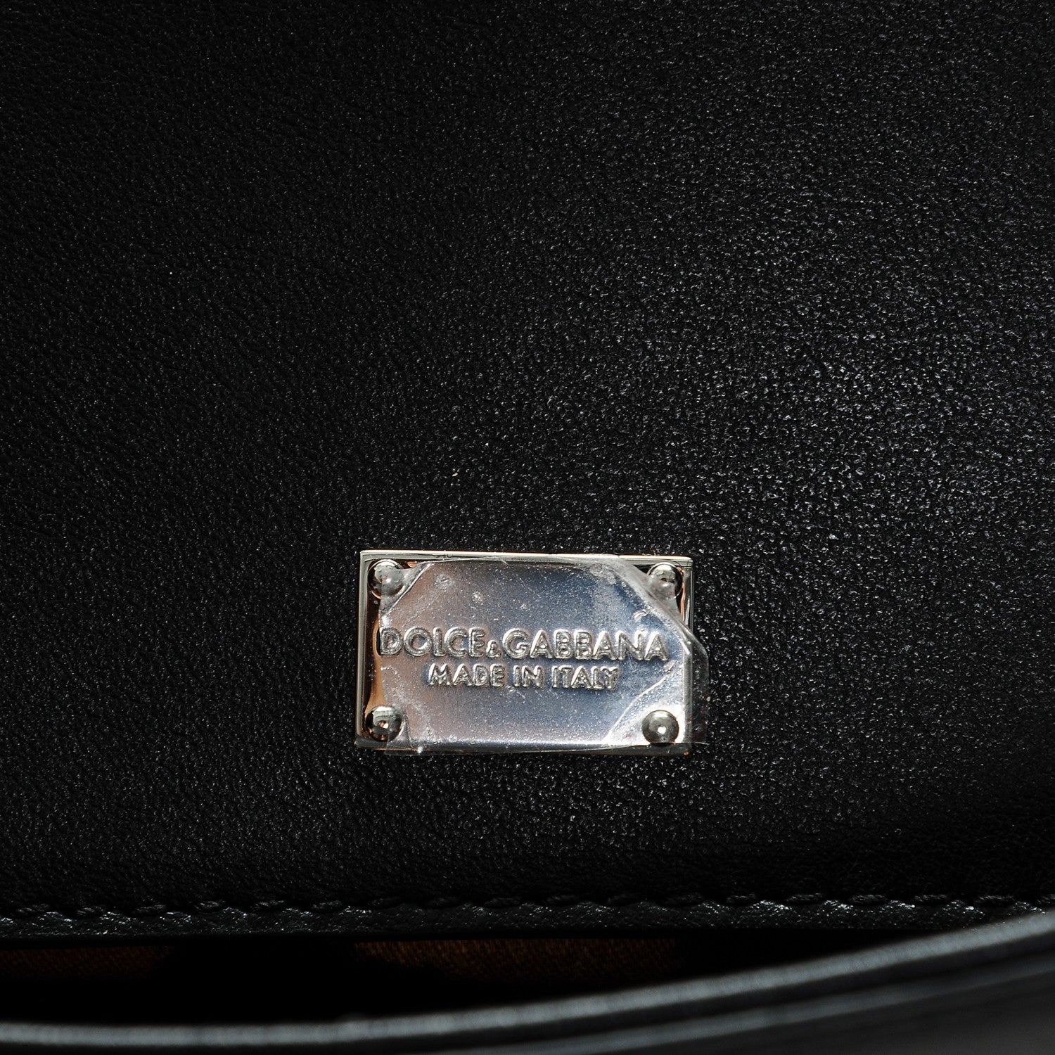 Dolce & Gabbana Calfskin Lucia Small Satchel Nero Black 7 of 7