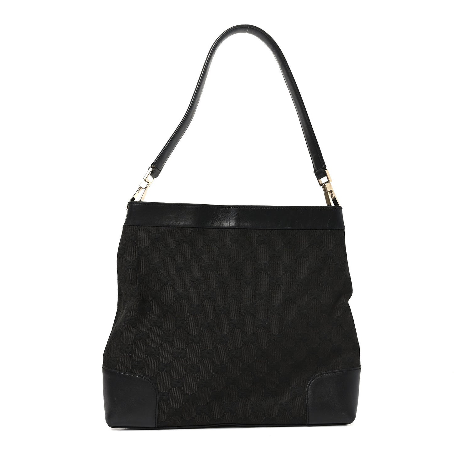 GG Monogram Shoulder Bag Black