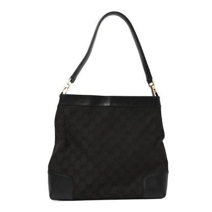 Gucci GG Monogram Shoulder Bag Black 1 of 8