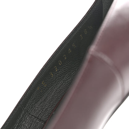 Saint Laurent Calfskin Janis 105 Platform Pumps 38.5 Cordovan 8 of 9